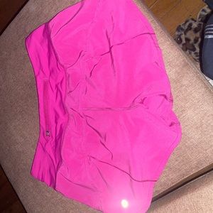 Pink lululemon size 6 shorts